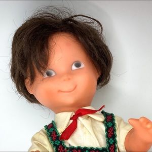 CLEARANCE! Vintage La Bambola Italiana Hard Plastic Boy Doll